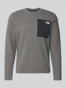 The North Face Langarmshirt mit Napoleontasche Modell 'KECHA' in Anthr...
