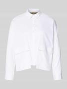 Smith and Soul Regular Fit Bluse mit Pattentaschen in Weiss, Größe L