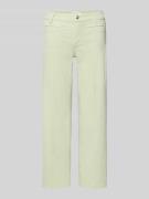 Cambio Cropped Jeans mit Bügelfalten und Eingrifftaschen in Hellgruen,...