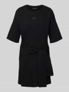 ARMANI EXCHANGE T-Shirt-Kleid mit Rundhalsausschnitt und 1/2-Arm in Bl...