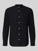 Jack & Jones Freizeithemd mit Leinen-Anteil Modell 'BREEZE' in Black, ...