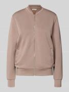 Marc O'Polo Regular Fit Sweatjacke mit Modal-Anteil in Taupe, Größe L