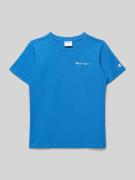 CHAMPION T-Shirt mit Label-Stitching und Rundhalsausschnitt in Royal, ...