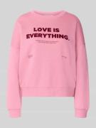 Tom Tailor Denim Regular Fit Sweatshirt aus reiner Baumwolle in Pink, ...