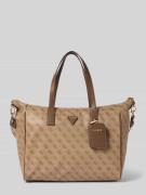 Guess Shopper mit Logo-Muster Modell 'LATONA CARRYON' in Hellbraun, Gr...