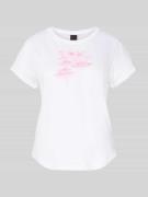 FIRE + ICE T-Shirt mit Label-Print Modell 'DEBRA4' in Weiss, Größe L