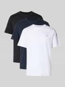 Marc O'Polo Regular Fit T-Shirt Set aus reiner Baumwolle im 3er-Pack i...