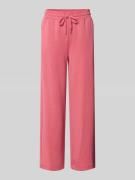 Soyaconcept Wide Leg Sweatpants mit elastischem Bund in Rosa, Größe L