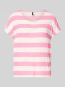 Vero Moda Regular Fit T-Shirt aus Viskose-Mix Modell 'WIDE STRIPE' in ...