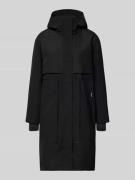 khujo Mantel mit Kapuze und Tunnelzug Modell 'ELSA' in Black, Größe L