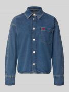 OPUS Relaxed Fit Jeansbluse mit Stitching Modell 'Falentine' in Jeansb...