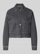 Someday Boxy Fit Jeansjacke mit aufgesetzten Taschen Modell 'Niandra' ...