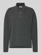 Wood Wood Loose Fit Poloshirt aus Baumwolle Modell 'Thiago' in Dunkelg...