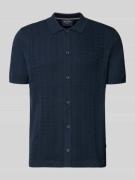 OLYMP Level Five Slim Fit Poloshirt mit 1/2-Arm in Marine, Größe L