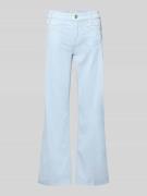 Cambio Cropped Jeans mit Bügelfalten und Eingrifftaschen in Hellblau, ...