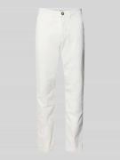 SELECTED HOMME Slim Fit Chino aus Baumwoll-Mix in Weiss, Größe 30/34