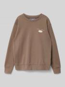 Jack & Jones Sweatshirt mit Label-Print Modell 'DOVER' in Hellbraun, G...