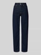 Tommy Jeans Slim Fit Straight Leg Jeans aus Baumwoll-Mix in Dunkelblau...