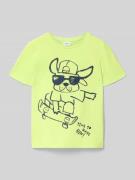 s.Oliver RED LABEL Regular Fit T-Shirt aus reiner Baumwolle in Hellgru...