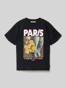 Garcia T-Shirt aus reiner Baumwolle in Black, Größe 140