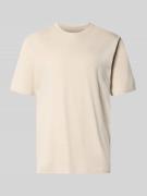 Marc O'Polo Regular Fit T-Shirt aus reiner Baumwolle in Beige, Größe L