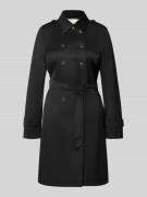 Fuchs Schmitt Regular Fit Mantel mit Umlegekragen in Black, Größe 36