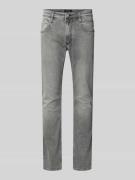 Replay Slim Fit Jeans mit Eingrifftaschen Modell 'Anbass' in Mittelgra...