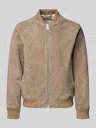 SELECTED HOMME Regular Fit Wildlederjacken aus reinem Ziegenleder Mode...