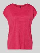 Vero Moda Relaxed Fit T-Shirt aus Viskose-Mix Modell 'LAVA' in Pink, G...