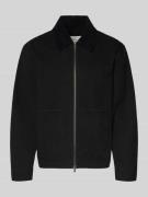 Wood Wood Jacke mit Zweiwege-Reißverschluss Modell 'Bo' in Black, Größ...