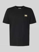 Wood Wood Regular Fit T-Shirt mit Logo-Print Modell 'Bobby' in Black, ...