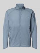 Salomon Jacke mit Logo und Eingrifftaschen in Hellgrau, Größe L