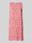 ZABAIONE Midikleid aus reiner Viskose in Pink, Größe L