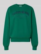 Calvin Klein Jeans Sweatshirt mit Label-Print Modell 'GRAPHIC' in Dunk...