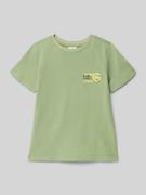 s.Oliver RED LABEL Regular Fit T-Shirt aus reiner Baumwolle in Schilf,...