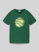 s.Oliver RED LABEL Regular Fit T-Shirt aus reiner Baumwolle in Dunkelg...