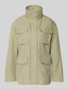 s.Oliver RED LABEL Regular Fit Parka aus Baumwoll-Mix in Khaki, Größe ...