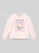 Only Regular Fit Sweatshirt aus Baumwoll-Mix Modell 'GRUTHALINA' in Ro...