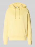 Mustang Hoodie mit Logo-Stickerei Modell 'LEA' in Hellgelb, Größe M