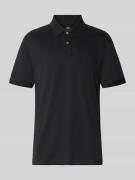 Fynch-Hatton Regular Fit Poloshirt mit Logo-Stitching in Black, Größe ...