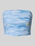 Jake*s Cocktail Bandeau-Top mit Raffungen in Sky, Größe 32