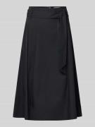 Christian Berg Woman Regular Fit Midirock in Falten-Optik in Black, Gr...