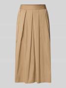 0039 Italy Midirock mit Eingrifftaschen Modell 'KYLIE' in Stein, Größe...