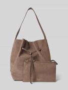 Marc O'Polo Umhängetasche aus echtem Kalbsleder in Hellbraun, Größe 1