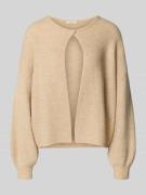 OPUS Cardigan mit Knopfverschluss Modell 'Deriana' in Hellbraun, Größe...