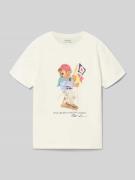 Polo Ralph Lauren Teens Regular Fit T-Shirt aus reiner Baumwolle in Of...