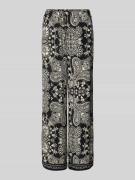 Only Loose Fit Weite Hose aus reiner Viskose Modell 'EMZA AJA' in Blac...