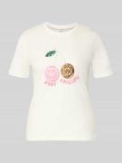 Only Regular Fit T-Shirt aus reiner Baumwolle Modell 'KITA' in Offwhit...