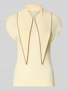 Mango Blusenshirt aus Viskose-Mix mit V-Ausschnitt Modell 'BERT' in He...