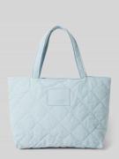 Seidenfelt Handtasche mit Steppnähten Modell 'HETTA' in Hellblau, Größ...